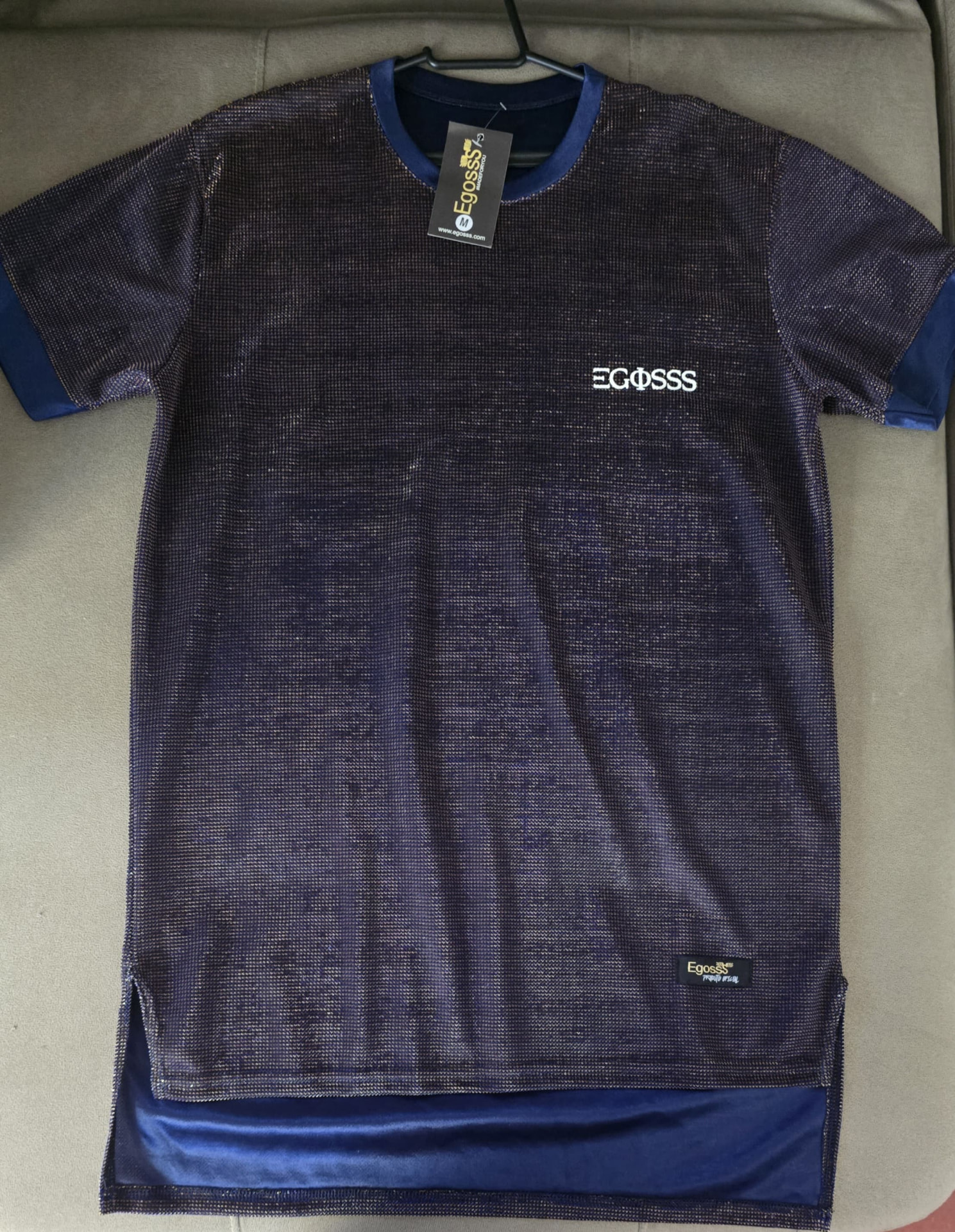 Camisetas Egosss Raridades — Slim/Longline, Tamanho M (R$ 79 cada)