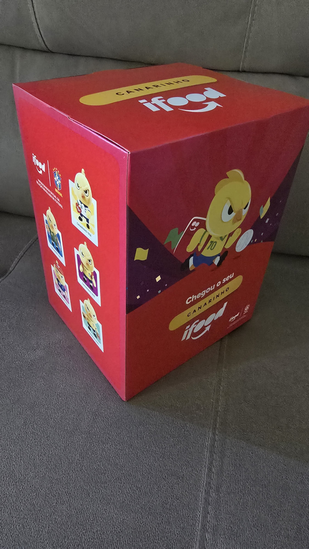 Kit Canarinhos iFood — Edição Limitada Copa do Mundo (5 unidades — Penta: 1958, 1962, 1970, 1994, 2002) — R$ 249 cada